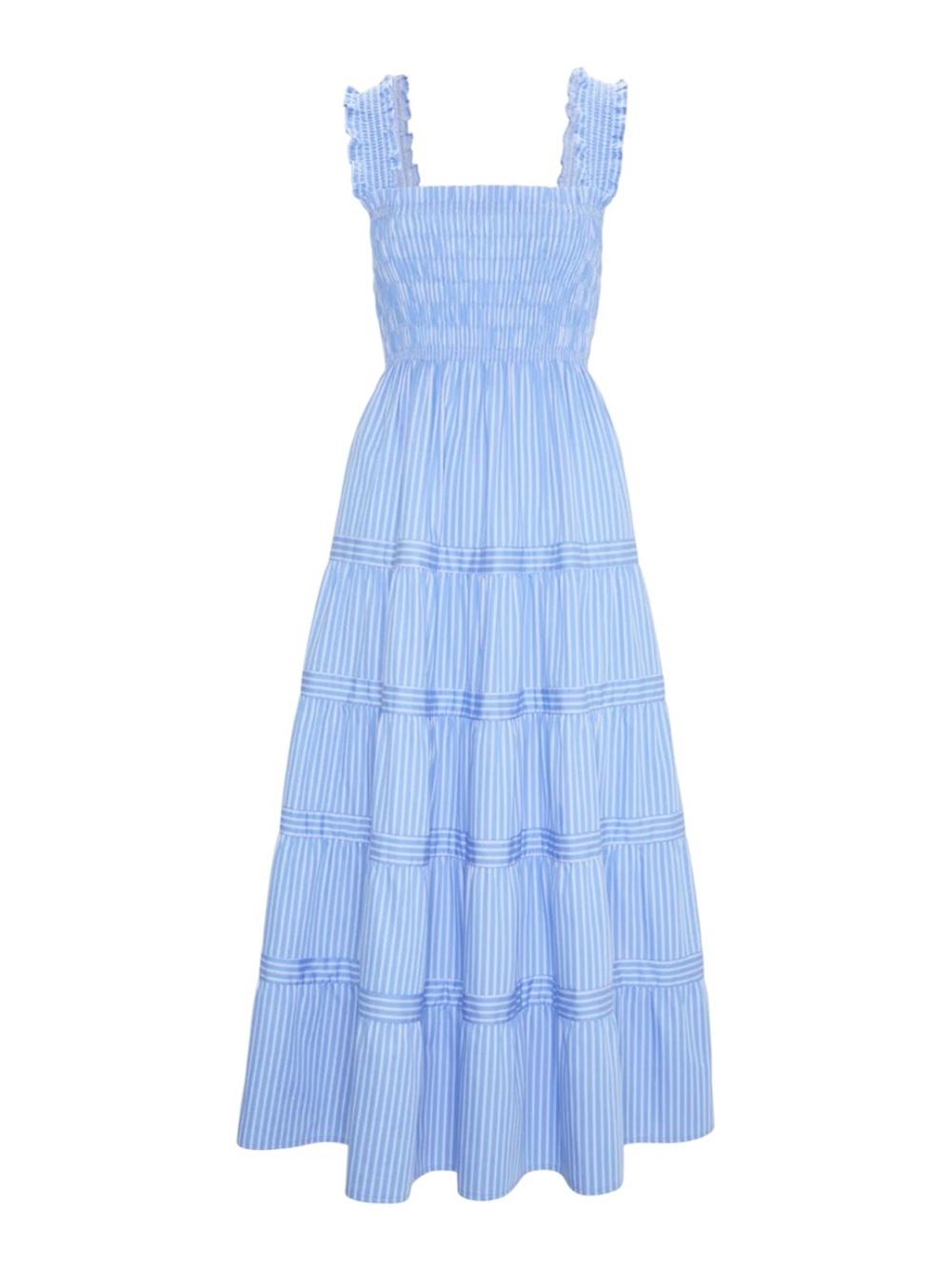 Hill House Kimmy dress. Blue stripe. S. EUC - Picture 2 of 10